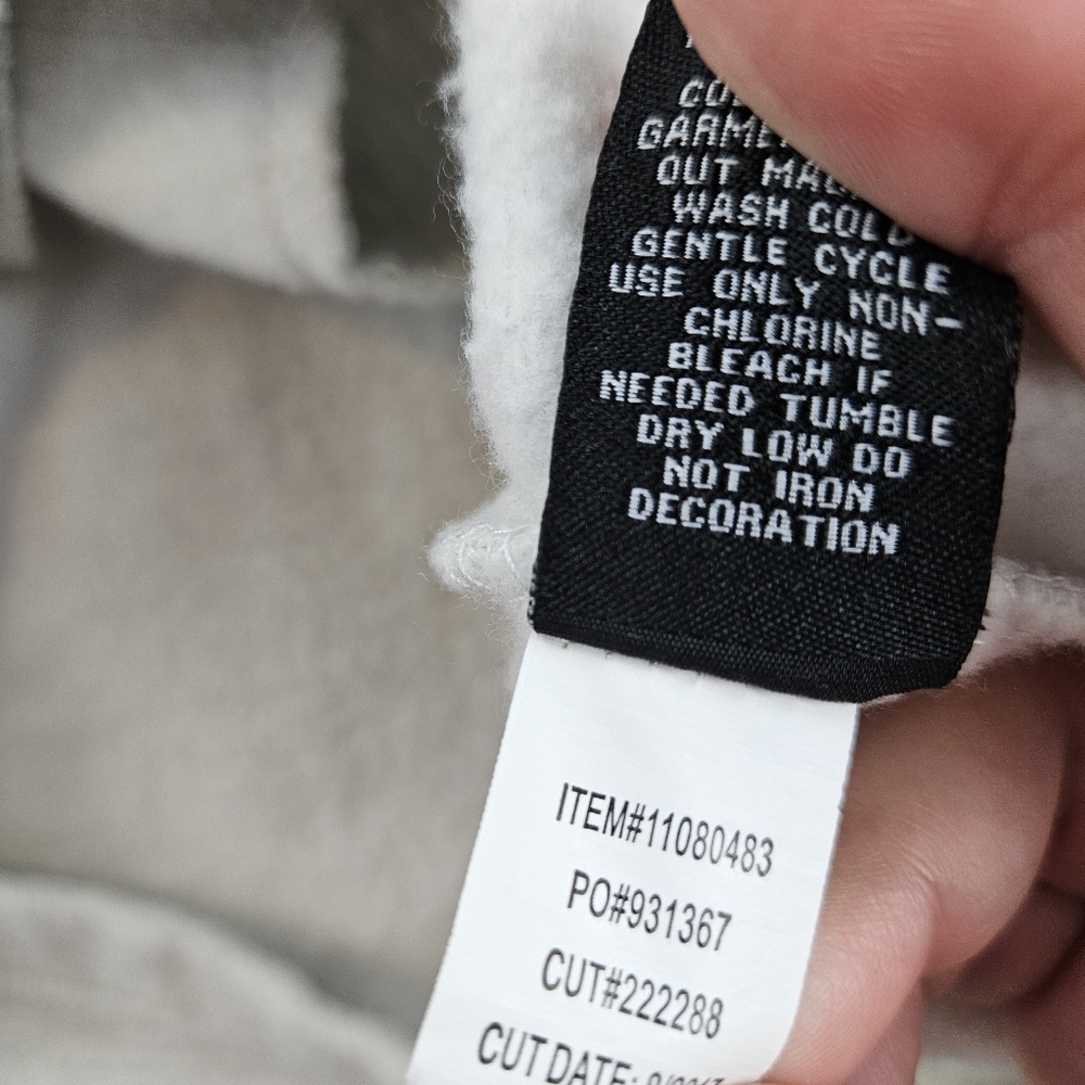 Torrid French Terry Military Hooded Jacket 1 - Picture 8 of 9